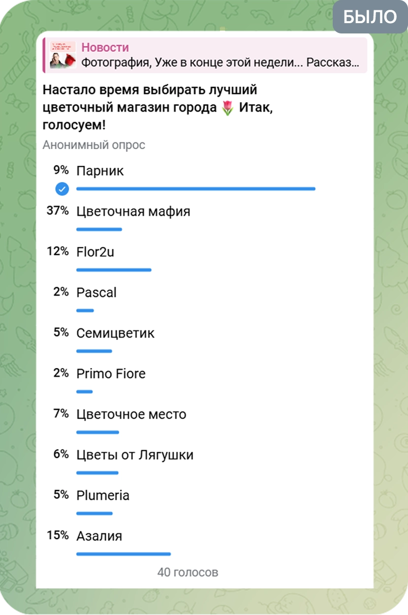 Профиль компании до написания отзывов